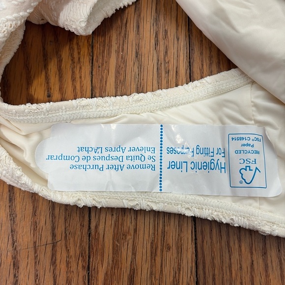 Andie The Amalfi One Piece Swimsuit Gardenia Cream size M tall long torso NWOT - Picture 6 of 8